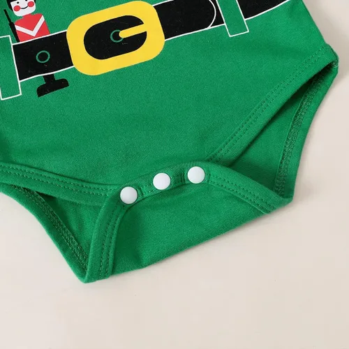 Vista 5 de Conjunto de traje de Navidad para bebé niño, traje de Navidad para bebé, conjunto de tirantes de elfo