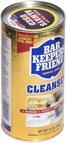Vista 2 de Bar Keepers Friend Limpiador en polvo de 12 onzas (paquete de 1) (el embalaje puede variar)
