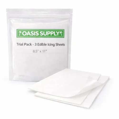 Vista 11 de Oasis Supply, Hojas de glaseado ultra flexibles, blanco, papel de 8.5 x 11 pulgadas, 12