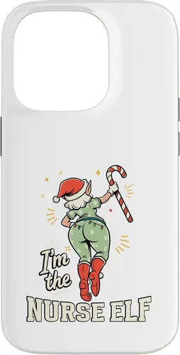 Vista 16 de I'm The Nurse Elf Funny Matching Family Christmas Group Case for iPhone 16