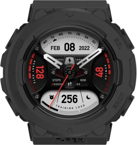 Vista 5 de Funda protectora compatible con Amazfit T-Rex 2, carcasa de parachoques, TPU antiarañazos, marco para Amazfit T-Rex 2 T-Rex2, accesorios de reloj 3