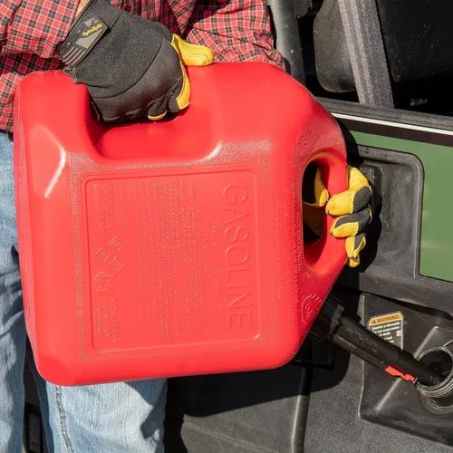 Vista 8 de Midwest Can Company 5610 - Recipiente de combustible para latas de gasolina de 5 galones con boquilla (paquete de 2)