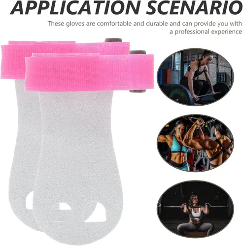 Vista 9 de Yardwe 5 pares de guantes de gimnasia para levantamiento de pesas, guantes de gimnasio para hombres, guantes de gimnasio para hombres, niños,