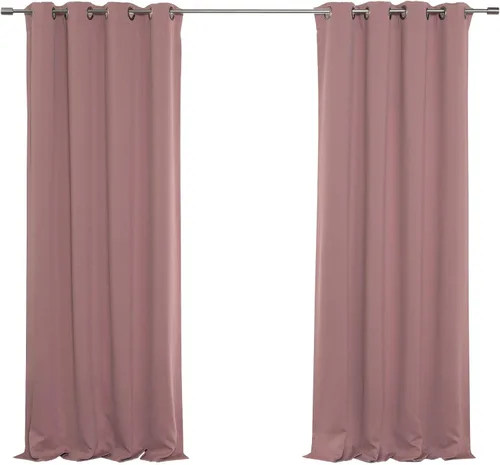 Vista 12 de Best Home Fashion Cortinas opacas aisladas térmicamente - Parte superior del ojal de bronce antiguo - 52" de ancho x 84" Largo - (Juego de 2 Paneles)