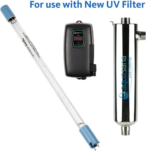 Vista 3 de Aquasana Lámpara de repuesto para filtro de agua UV para toda la casa y EQ-PFC.35 para toda la casa, blanco y prefiltros de sedimentos de repuesto