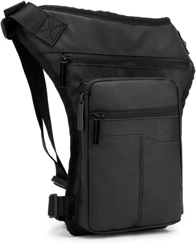 Vista 13 de Riñonera de cintura para hombres y mujeres, 00-negro gris, Casual