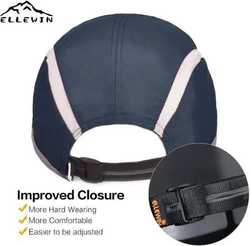 Vista 73 de ELLEWIN Gorra de béisbol unisex UPF 50 sin estructura, con pico grande y plegable