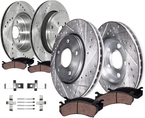 Vista 34 de Detroit Axle - Pastillas de freno para Dodge Ram 2500 3500 2003-2008, Ram 4000 2005-2008, 2004 2006 2007 Pastillas de freno de cerámica delanteras