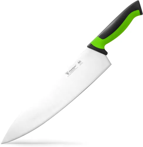 Vista 36 de Cuchillo de chef de 6 pulgadas, hoja de acero inoxidable de alto carbono certificada NSF – Mango ergonómico codificado por colores, cuchillo de Negro