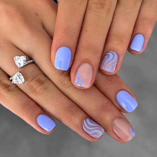 Vista 35 de Uñas postizas a presión con punta francesa, uñas postizas cuadradas cortas con diseños de cuentas de flores 3D, uñas blancas a presión, uñas Blanco