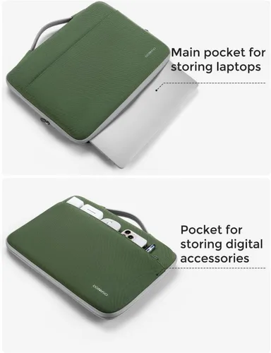 Vista 4 de Domiso Funda para portátil LP09, Verde aguacate