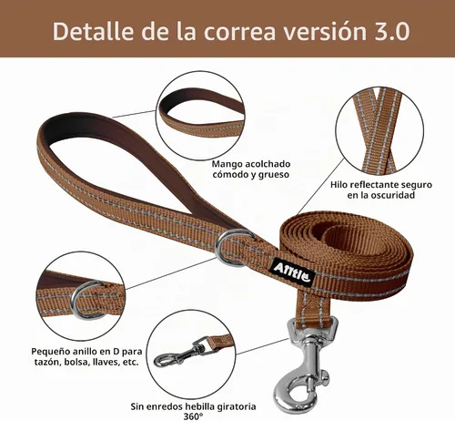 Vista 4 de AIITLE Arnés para perro, arnés sin tirones con correa, chaleco reflectante ajustable para perro, arnés para gatos a prueba de escape, caminar al