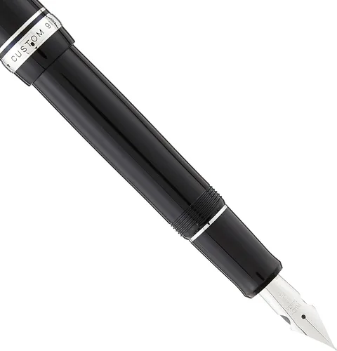 Vista 2 de PILOT Pluma estilográfica Custom 912, barril negro, FA Falcon Nib (71619)