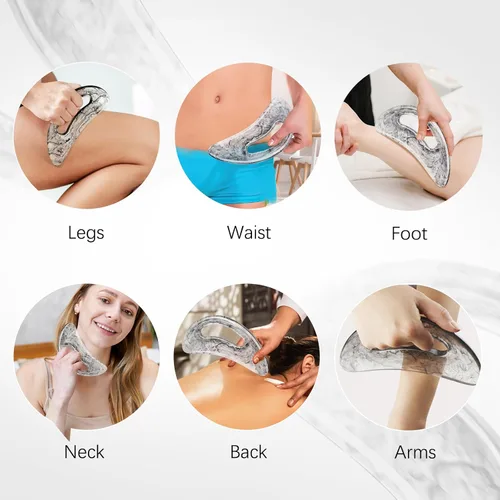 Vista 5 de Gran herramienta de masaje Gua Sha, masajeador de drenaje linfático, cuerpo Gua Sha Muscle Scraping Massage Tools, Body Sculpting Anti Cellulite