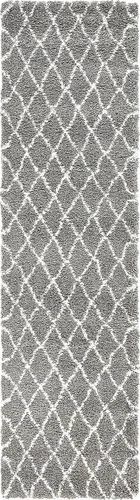 Vista 20 de Unique Loom Rabat Shag Collection - Alfombra de área con enrejado (2 pies 2 pulgadas x 3 pies 1 pulgada, rectangular, marfil puro/gris)