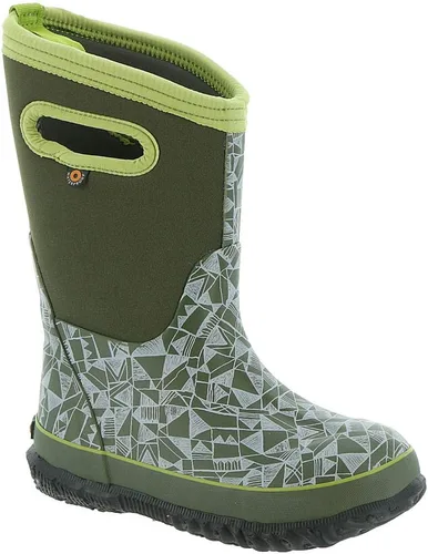 Vista 10 de BOGS Botas de nieve unisex de neopreno con aislamiento de goma de alta impermeabilidad para niños Negro