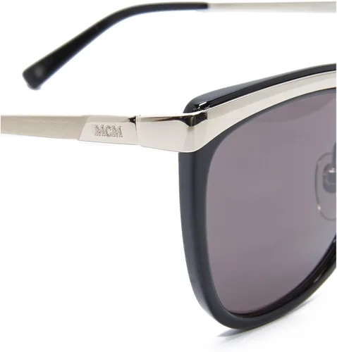 Vista 4 de MCM - Gafas de sol de metal para mujer, negro, talla única