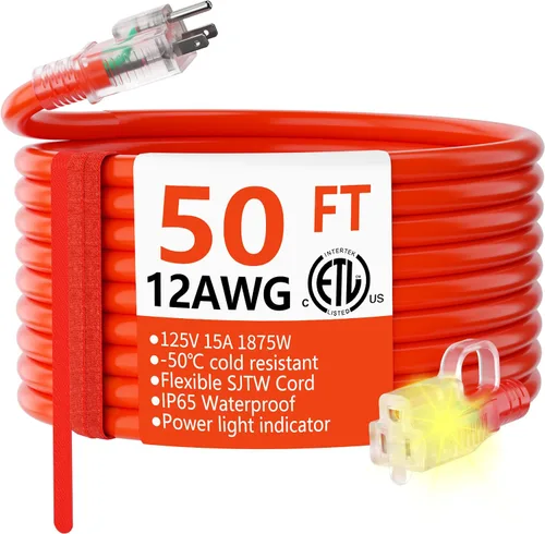 Vista 11 de HUANCHAIN Cable de extensión resistente de calibre 12 para exteriores, 6