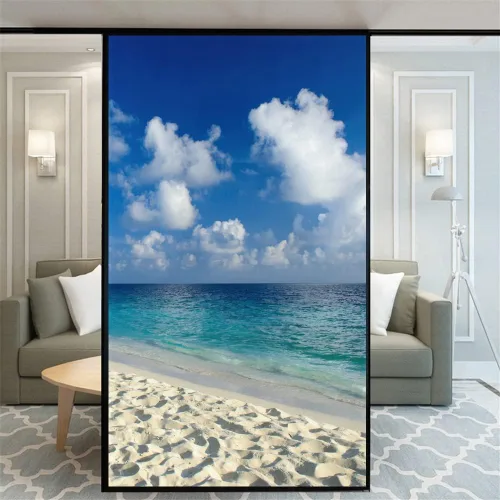 Vista 16 de Película decorativa sin pegamento para ventana, diseño moderno y clásico, para ventana, 15.7 x 23.6 pulgadas