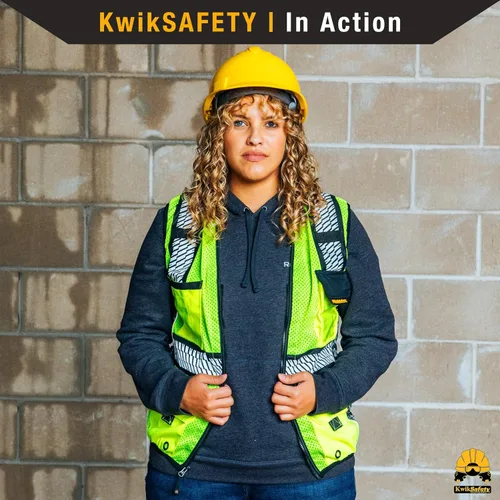 Vista 7 de KwikSafety RoadBOSS Econ & Premium Safety Vest for Women Class 2 ANSI OSHA