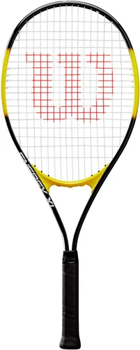 Vista 2 de Wilson Energy XL - Kit de inicio de raqueta de tenis de cuerpo largo de aleación de titanio, viene con un paquete de 3 overgrips y una lata