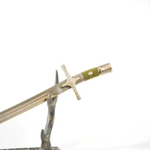 Vista 3 de Espada otomana/Kilij del conquistador/Espada otomana personalizada hecha a mano con vaina
