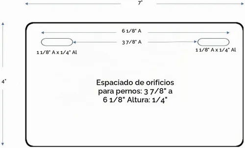 Vista 2 de Placa de matrícula patriótica de Estados Unidos de 49cc para ciclomotores y scooters