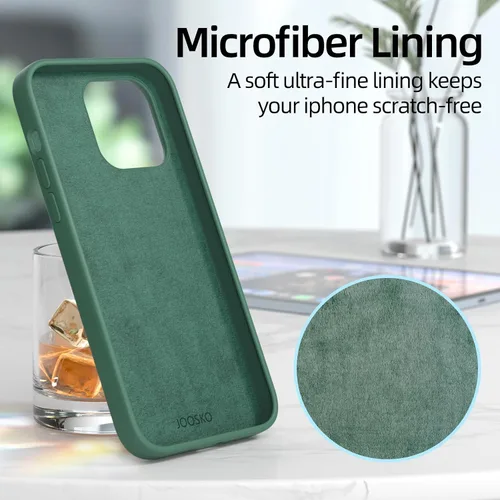 Vista 6 de Funda para iPhone 12 Pro Max, silicona líquida de alta calidad, funda protectora de cuerpo completo a prueba de caídas