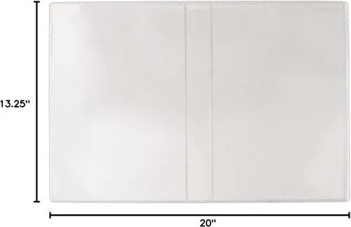 Vista 7 de ScrapSMART PLC4 - Fundas para manteles individuales, paquete de 4, 13 ¼ x 20 pulgadas, plástico transparente duradero