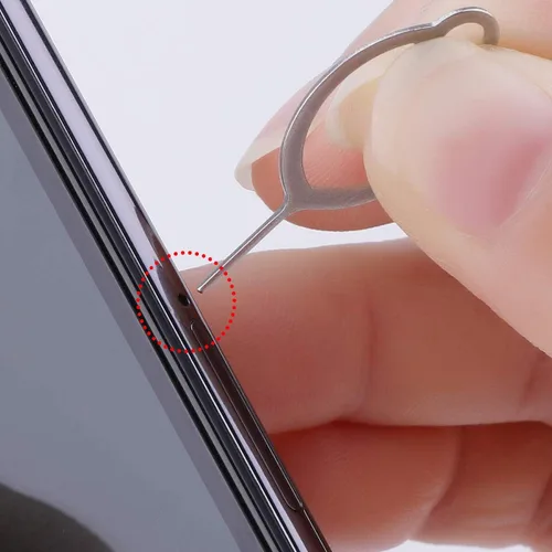 Vista 7 de Bandeja de herramientas de apertura de 16 piezas de tarjeta SIM, pasadores de expulsión, expulsor de agujas, compatible con todos los iPhone, Apple