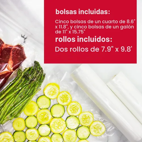 Vista 5 de Envasadora de alimentos al vacío Nesco VS-01 - De color blanco, Negro