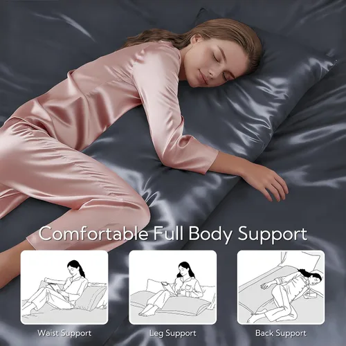Vista 360 de MR&HM - Funda de almohada de satén