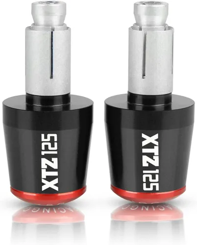 Vista 15 de Extremos de barra de manillar de motocicleta para XTZ125 XTZ 125 2021 2022 2023 78 pulgadas 0.866 in, tapones antivibración plateados