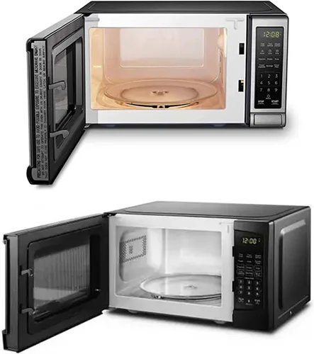 Vista 5 de 2 anillos giratorios para microondas, bandeja para horno de microondas, anillo de soporte de rodillo giratorio de diámetro exterior de 8.7 pulgadas