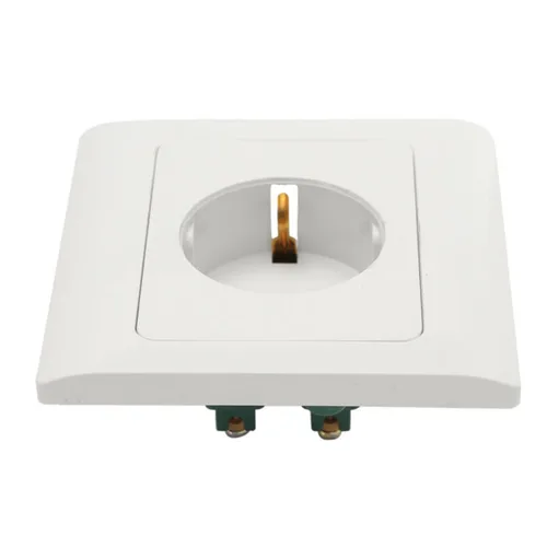 Vista 5 de Solo UE alemán estándar enchufe eléctrico enchufe pared toma de corriente panel 16A europeo agujero redondo toma de corriente AC 250V