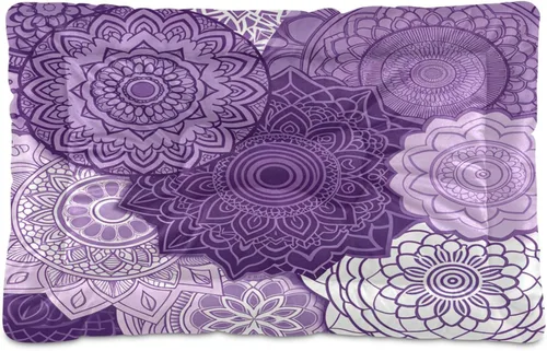 Vista 13 de Hermosa cama rectangular para perros y gatos con diseño de flamenco rosa, cómoda cama rectangular para mascotas, ultrasuave y calmante para perros