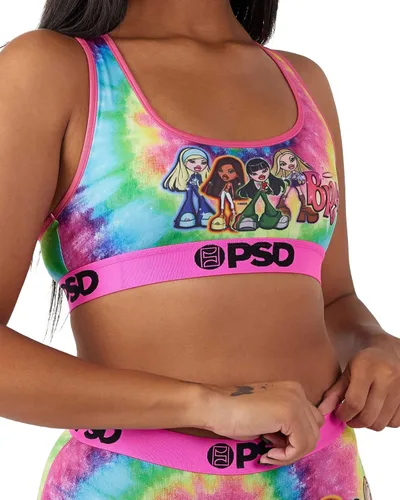 Vista 2 de PSD Brasier deportivo Bratz Dye para mujer, rosa, talla XS, Rosado