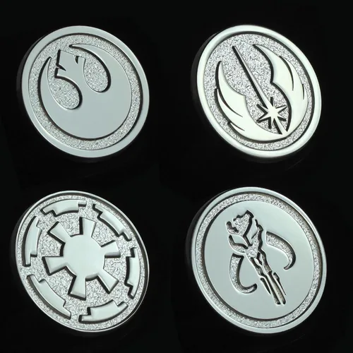 Vista 6 de Symbols - Juego de 4 piezas de mitosaurio, cráneo, imperio galáctico, alianza rebelde