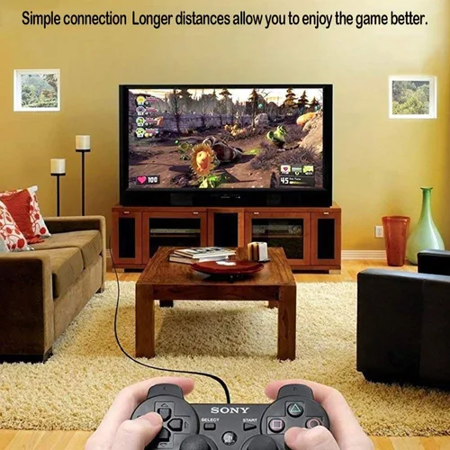 Vista 6 de PS2 PS1 PS3 to AV Cable 6ft AV Cable PS2 Console Composite 3 RCA Compatible for PlayStation 1 2 3 Replace AV Cable - Black
