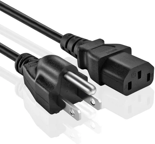 Vista 3 de Omnihil Cable de alimentación de CA de 8 pies compatible con receptor amplificador híbrido Pyle, sistema estéreo de cine en casa con transmisión