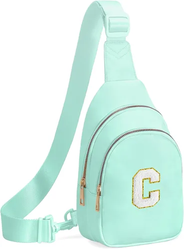 Vista 17 de Regalos de cumpleaños Viverte para niñas de 7, 8, 9, 10, 11, 12, 13 años, pequeño bolso cruzado de hombro con inicial, bolso cruzado de hombro