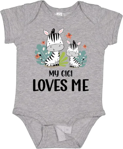 Vista 6 de inktastic Body para bebé Zebra My Gigi Loves Me