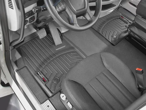 Vista 2 de WeatherTech FloorLiners de ajuste personalizado para Kenworth W990, 579, 567-1ª fila (4416251V), Negro