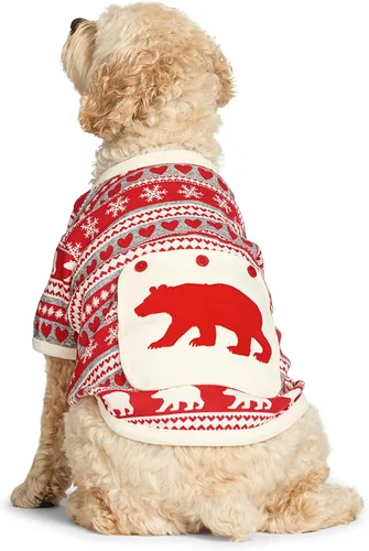 Vista 2 de Little Blue House unisex-baby Fair Isle Bear & Moose Family Pajamas