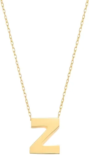 Vista 26 de Gelin 10K Solid Gold Initial Necklace for Women (A to Z All Letters)