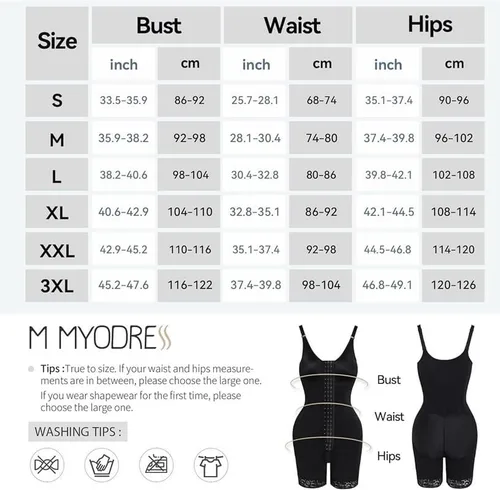 Vista 5 de M MYODRESS Fajas Colombianas Moldeadoras de cuerpo completo para mujer, body de control de abdomen, compresión poscirugía