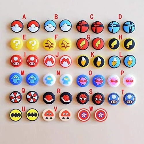 Vista 2 de Juego de palillos analógicos de silicona para palanca de mando, tapas para Switch NS Switch Lite Controller Thumbsticks Cap (R)