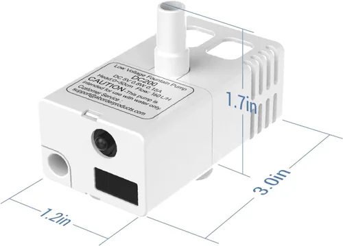 Vista 6 de Veken - Bomba de repuesto mejorada para fuente de agua de mascotas de 50oz, 95oz y 108oz, fuente de agua para gatos, dispensador de agua