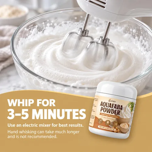 Vista 3 de Aquafaba Powder 8 oz - Reemplazo de huevo vegano para hornear