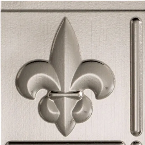 Vista 21 de FASÄDE Fleur-de-lis - Panel decorativo de vinilo decorativo para salpicaduras de 18 x 24 pulgadas en cobre piedra lunar (paquete de 5)